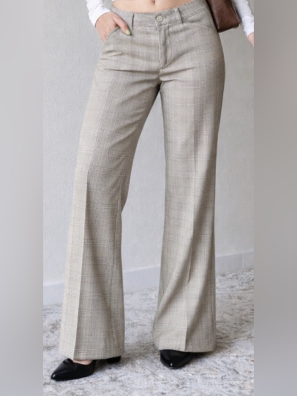 Y2K Plaid Dress Pants